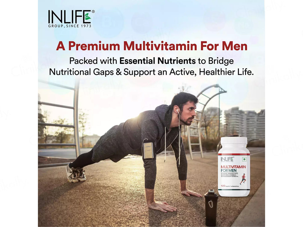 Inlife Multivitamin & Minerals Vegetarian Tablet For Men