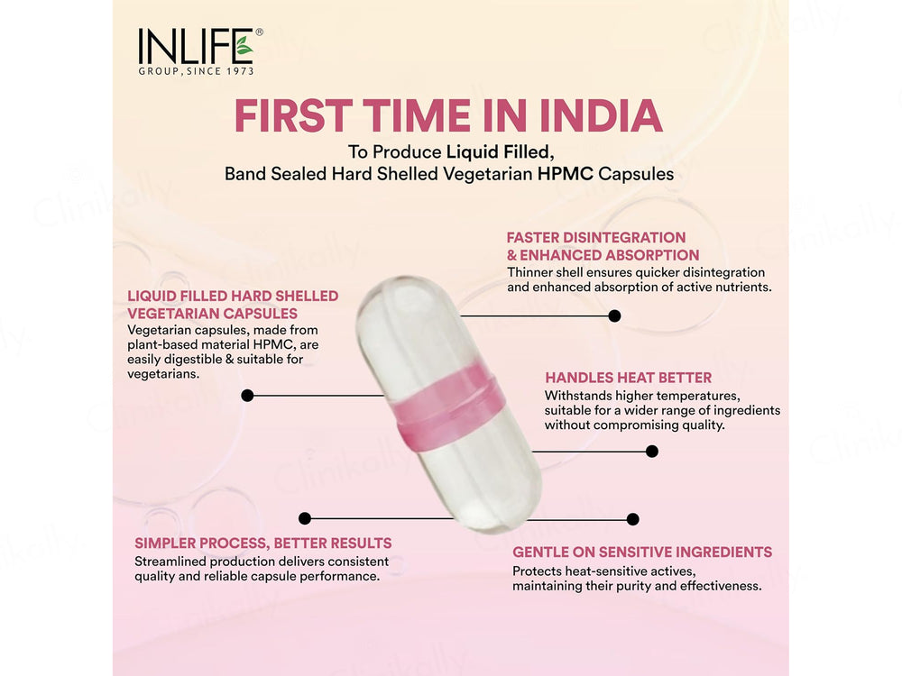 Inlife Natural Frankincense Oil 150mg Liquid Filled Veg Capsule