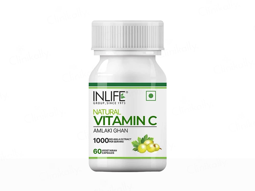 Inlife Natural Vitamin C Amlaki Ghan 1000mg Vegetarian Capsule