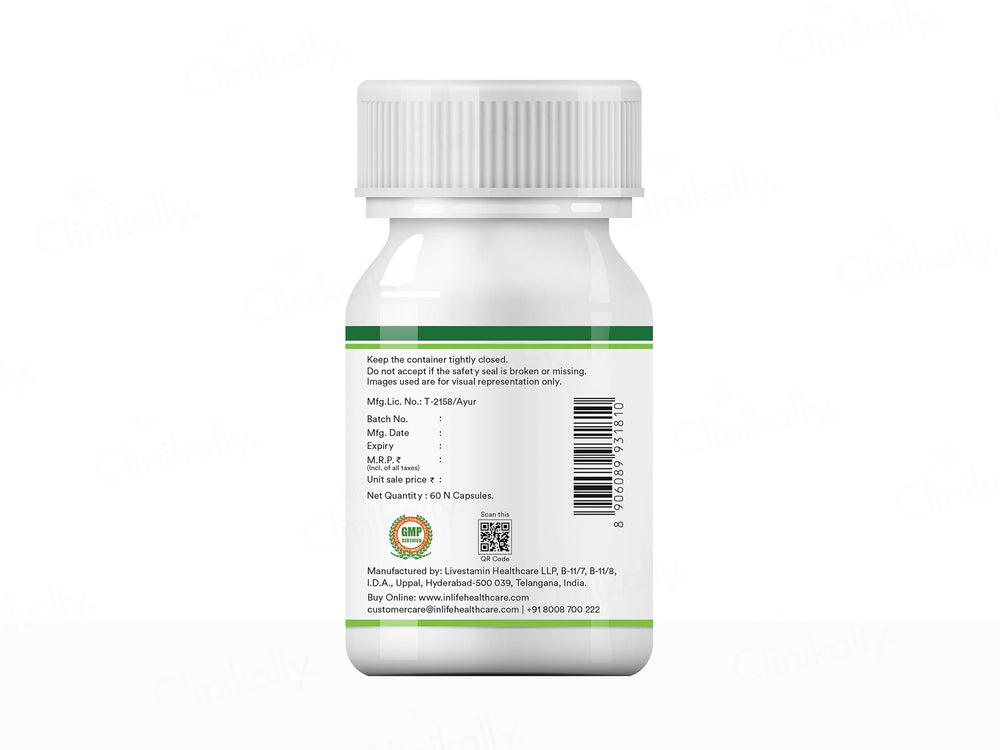 Inlife Natural Vitamin C Amlaki Ghan 1000mg Vegetarian Capsule