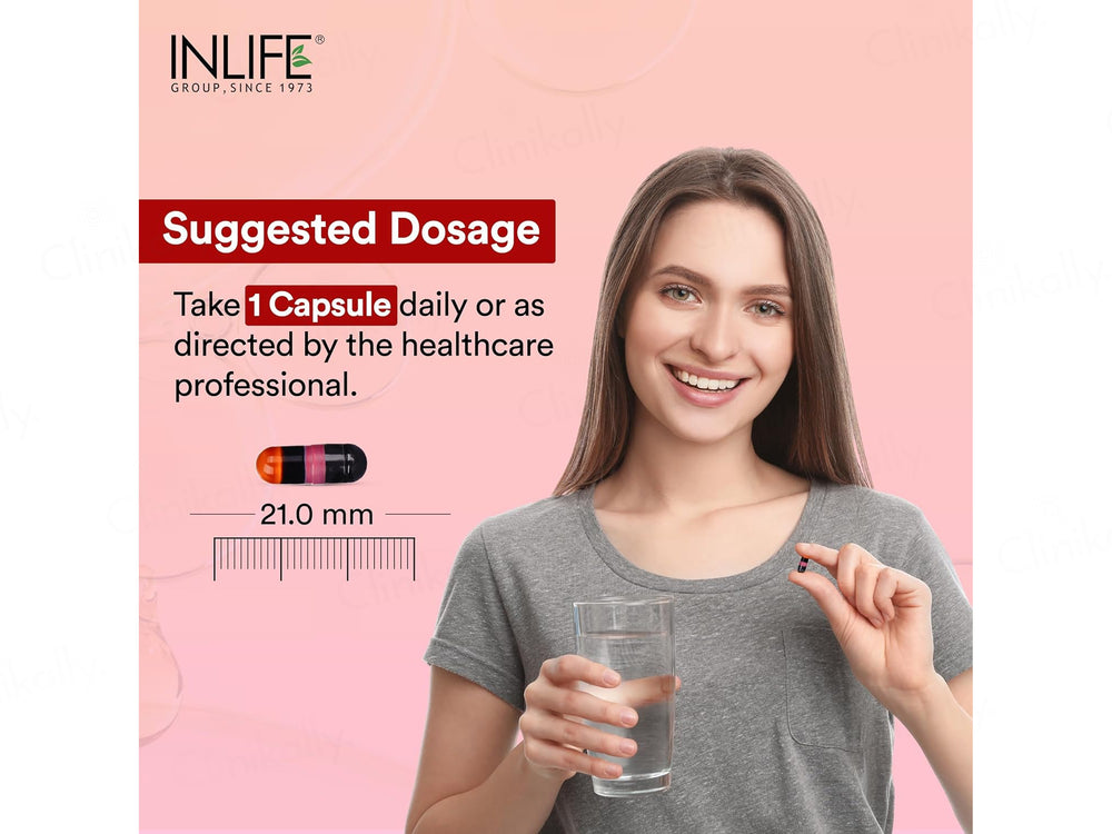 Inlife Naturally Sourced Astaxanthin 4mg With Vitamin A, D, E Liquid Filled Veg Capsule