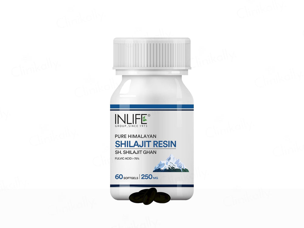 Inlife Pure Himalayan Shilajit 250mg Resin Softgel
