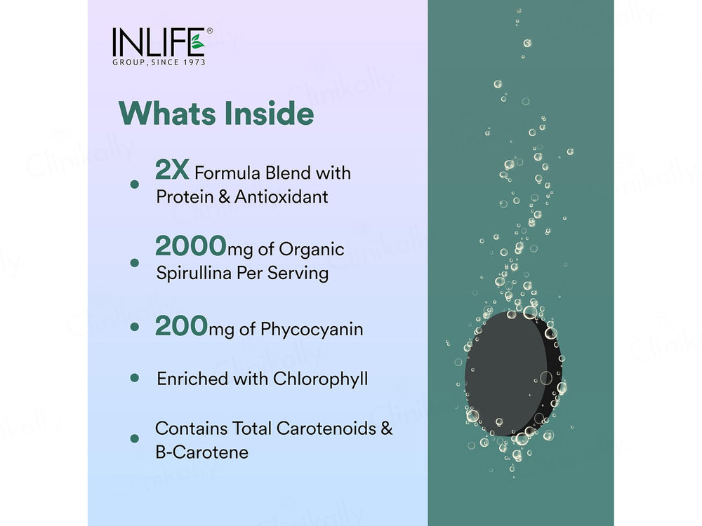 Inlife Spirulina Shaivala Ghanasatva 2000mg Supplement Tablet