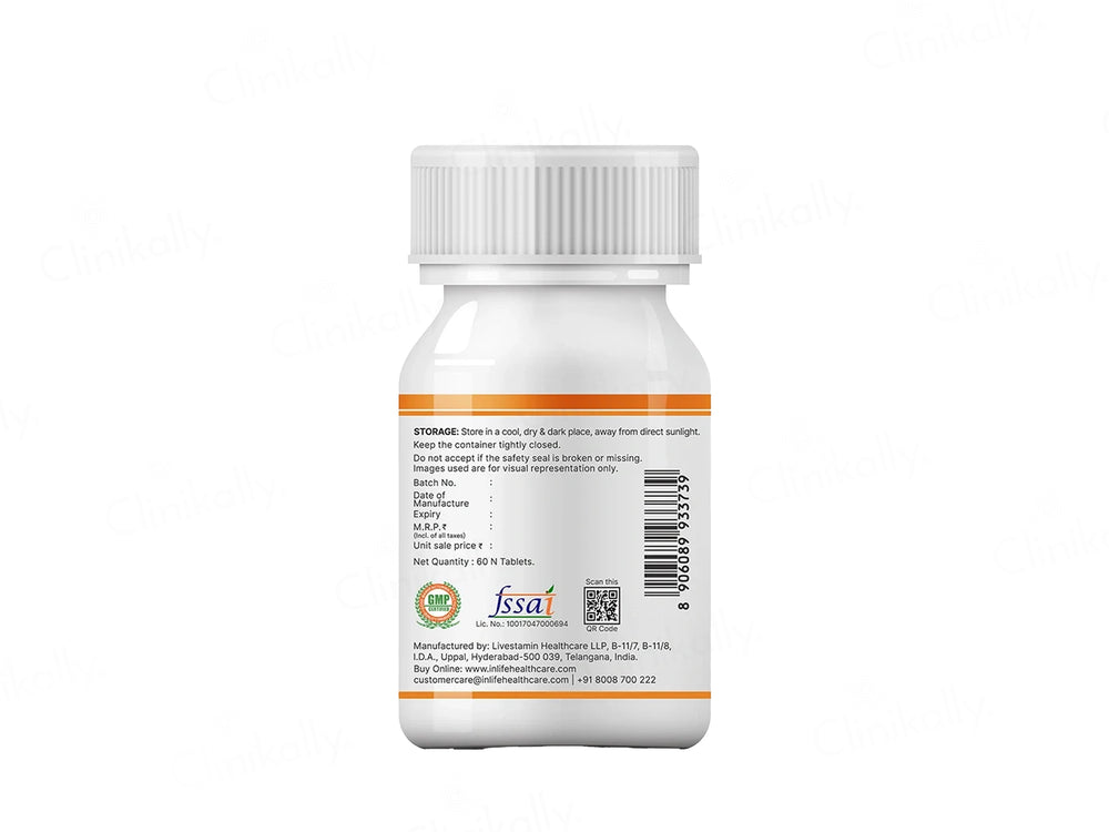 Inlife Turmeric Curcumin 1605mg Nutraceutical Tablet