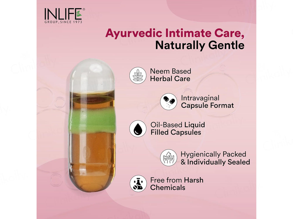 Inlife Vaginal Health Nimba Taila BC Caps Liquid Filled Capsule
