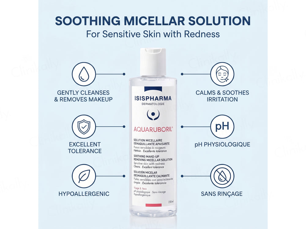 Isispharma Aquaruboril Soothing Make-Up Removing Micellar Solution