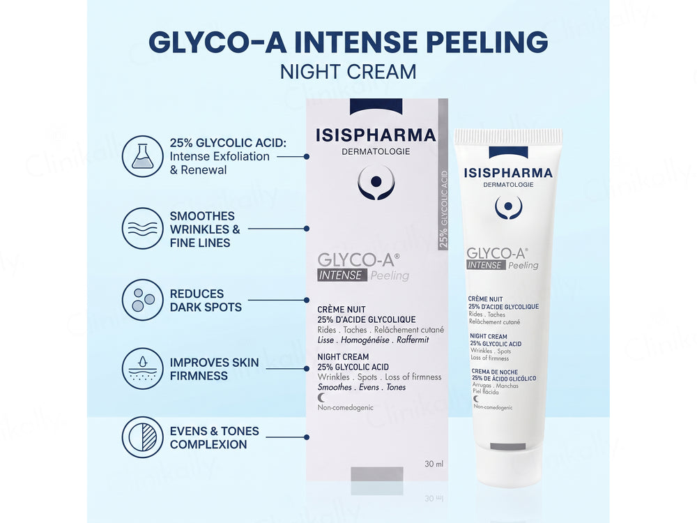 Isispharma Glyco-A 12% Glycolic Acid Intense Peeling Night Cream
