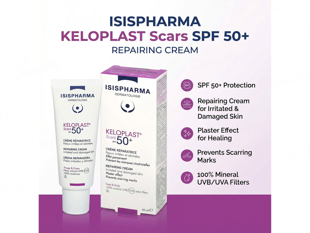 Isispharma Keloplast Scars Repairing Cream SPF 50+