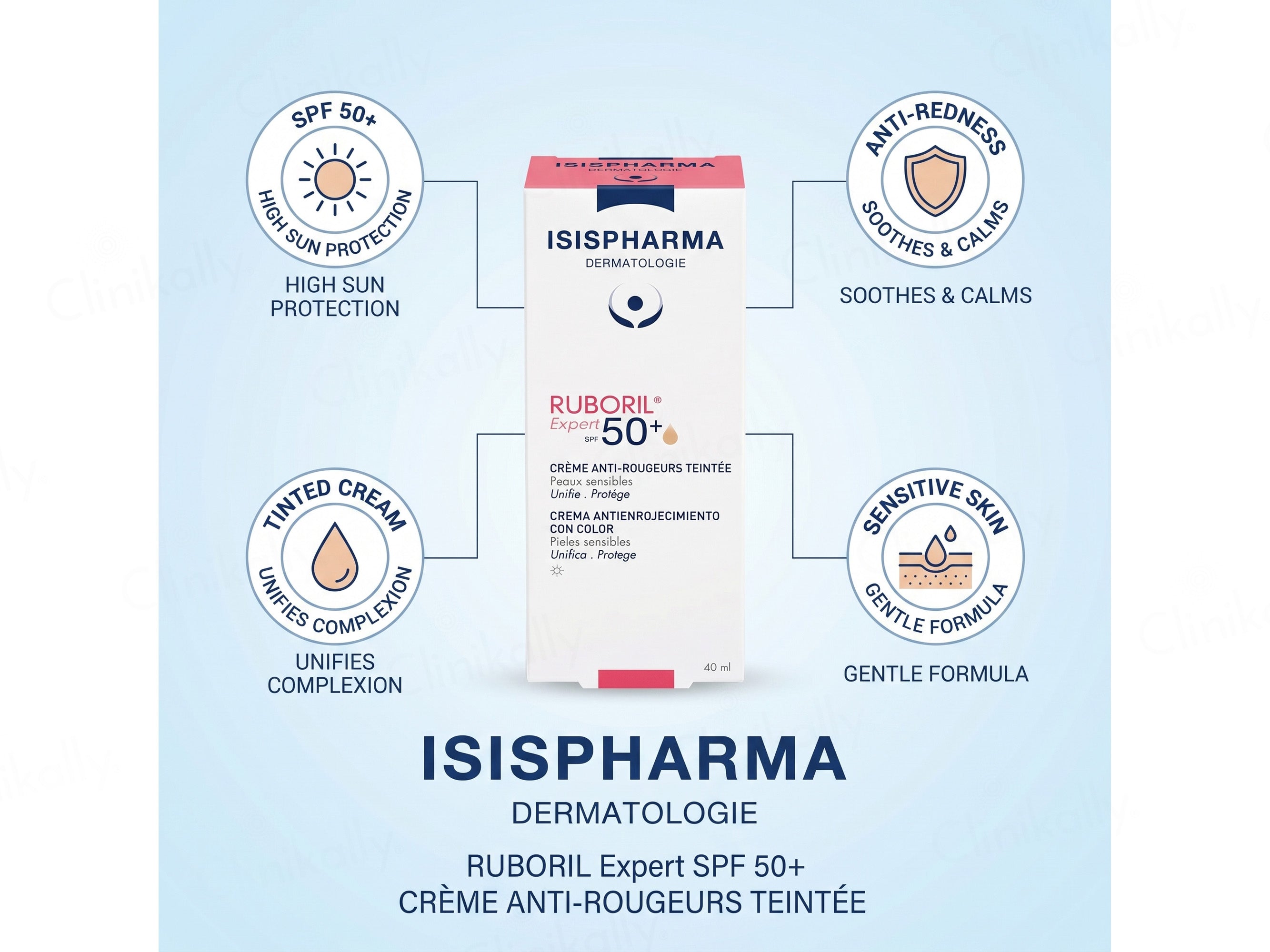 Isispharma Ruboril Expert Tinted Anti-Redness Cream SPF 50+