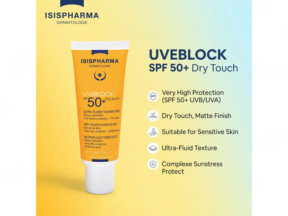 Isispharma UVE Block Dry Touch Ultra-Fluid Sunscreen SPF 50+ PA++++