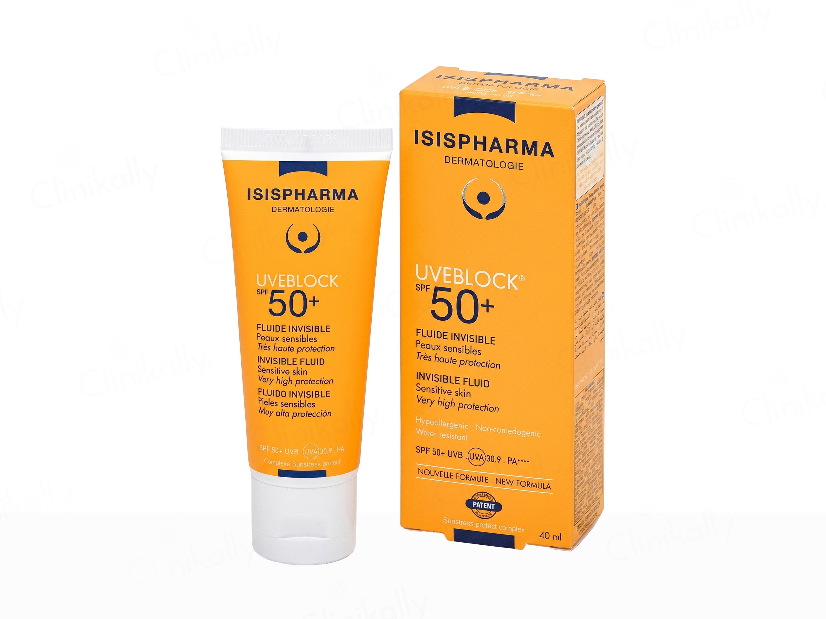Isispharma UVE Block Invisible Fluid Sunscreen SPF 50+ PA++++