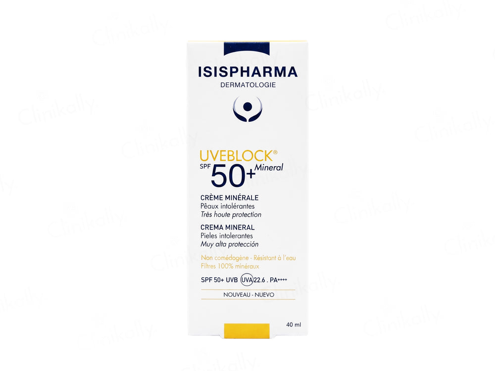 Isispharma UVE Block Mineral Cream Sunscreen SPF 50+ PA++++
