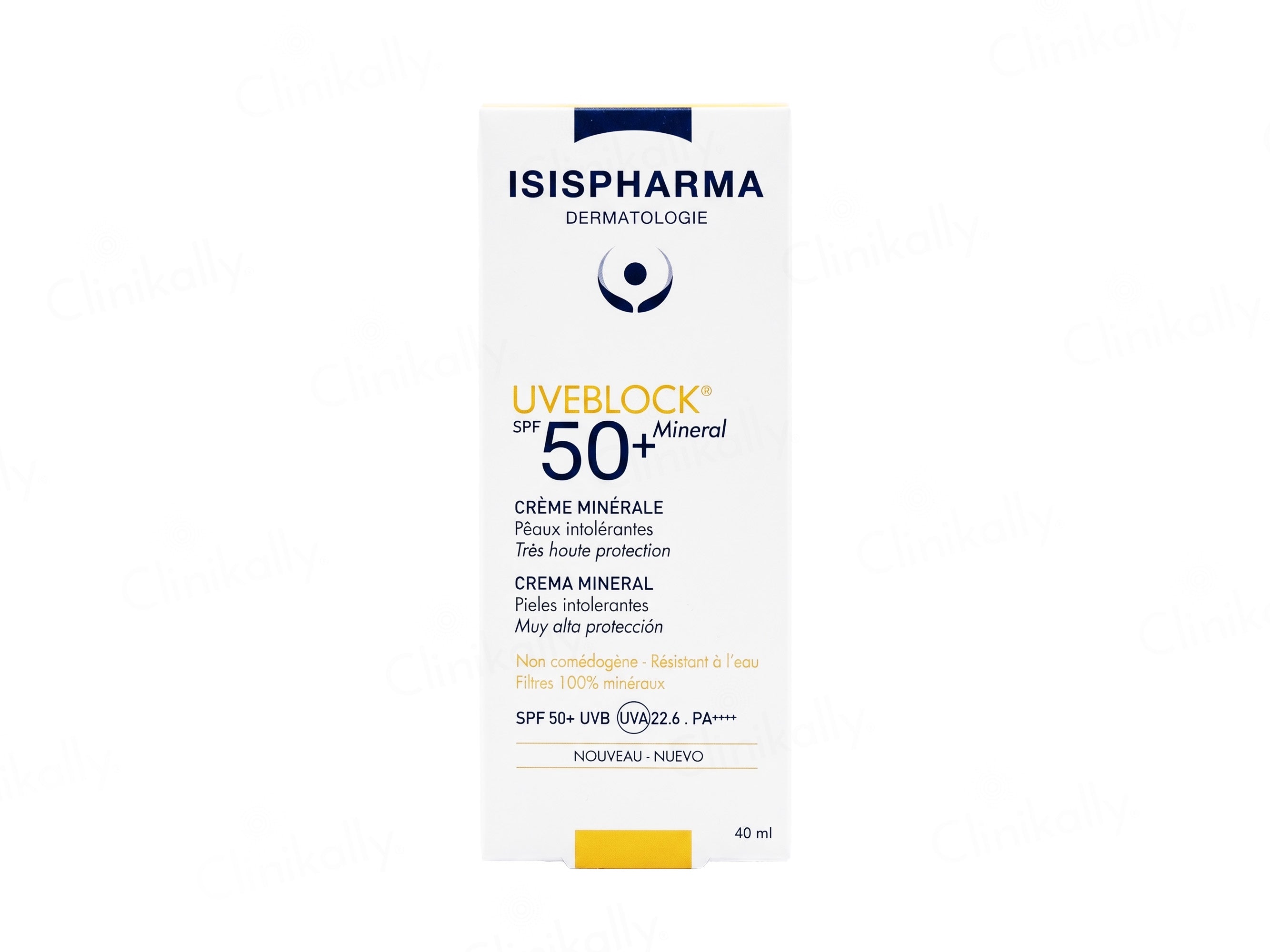 Isispharma UVE Block Mineral Cream Sunscreen SPF 50+ PA++++