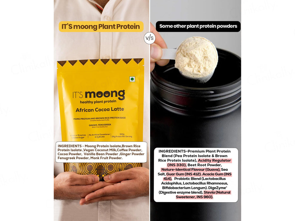 It's Moong Moong Bean & Brown Rice Plant Protein Supplement Powder