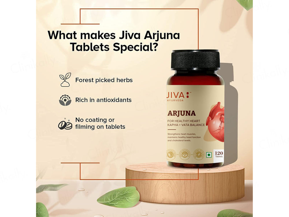 Jiva Ayurveda Arjuna Tablet For Healthy Heart