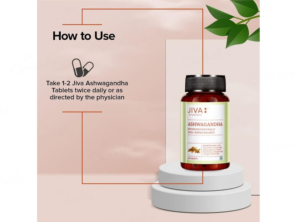 Jiva Ayurveda Ashwagandha Naturally Revitalises Tablet