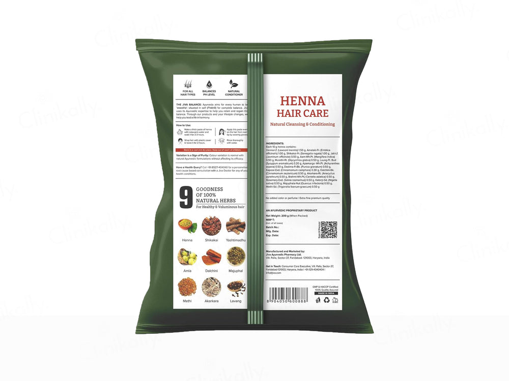 Jiva Ayurveda Henna Hair Care Powder