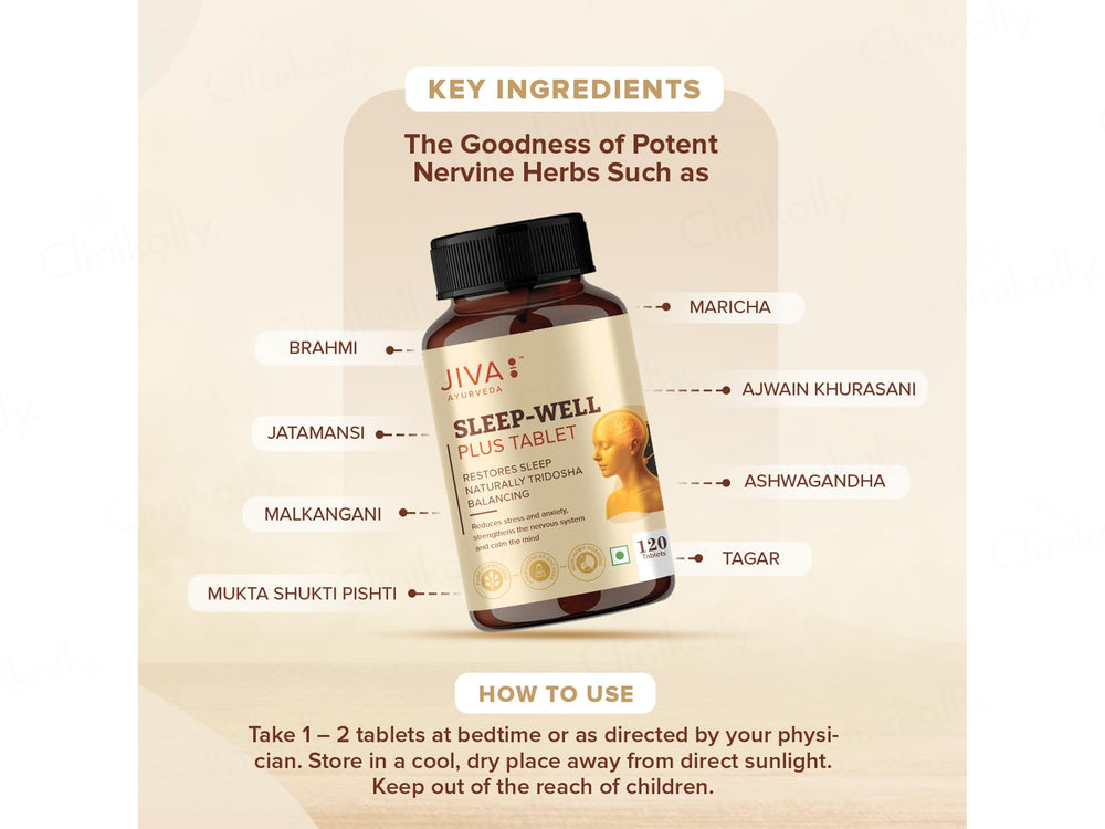 Jiva Ayurveda Sleep-Well Plus Tablet