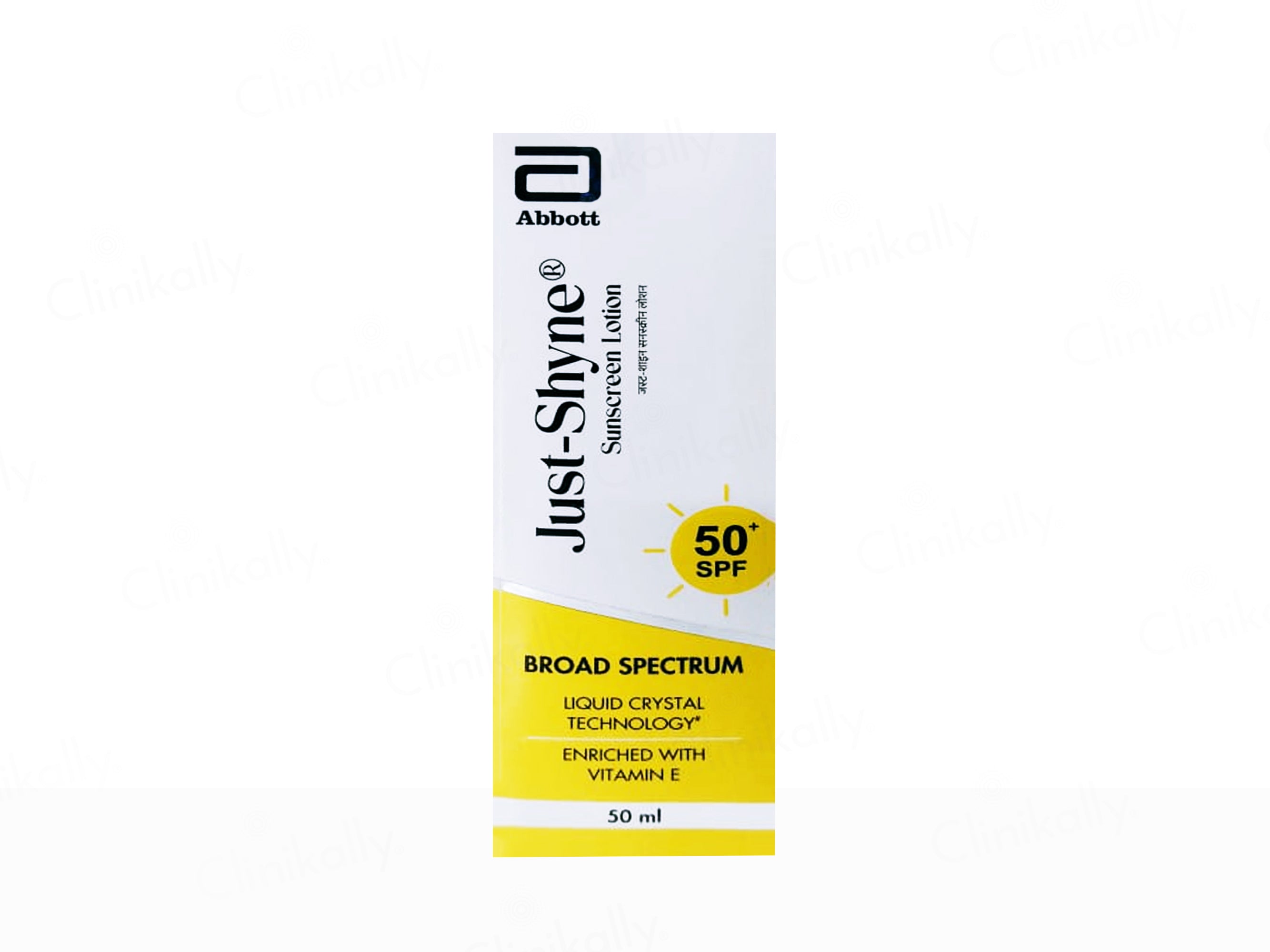 Just-Shyne Broad Spectrum Sunscreen Lotion SPF 50+
