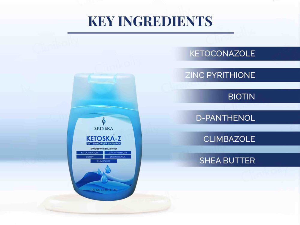 KetoSka-Z Anti Dandruff Shampoo - Clinikally