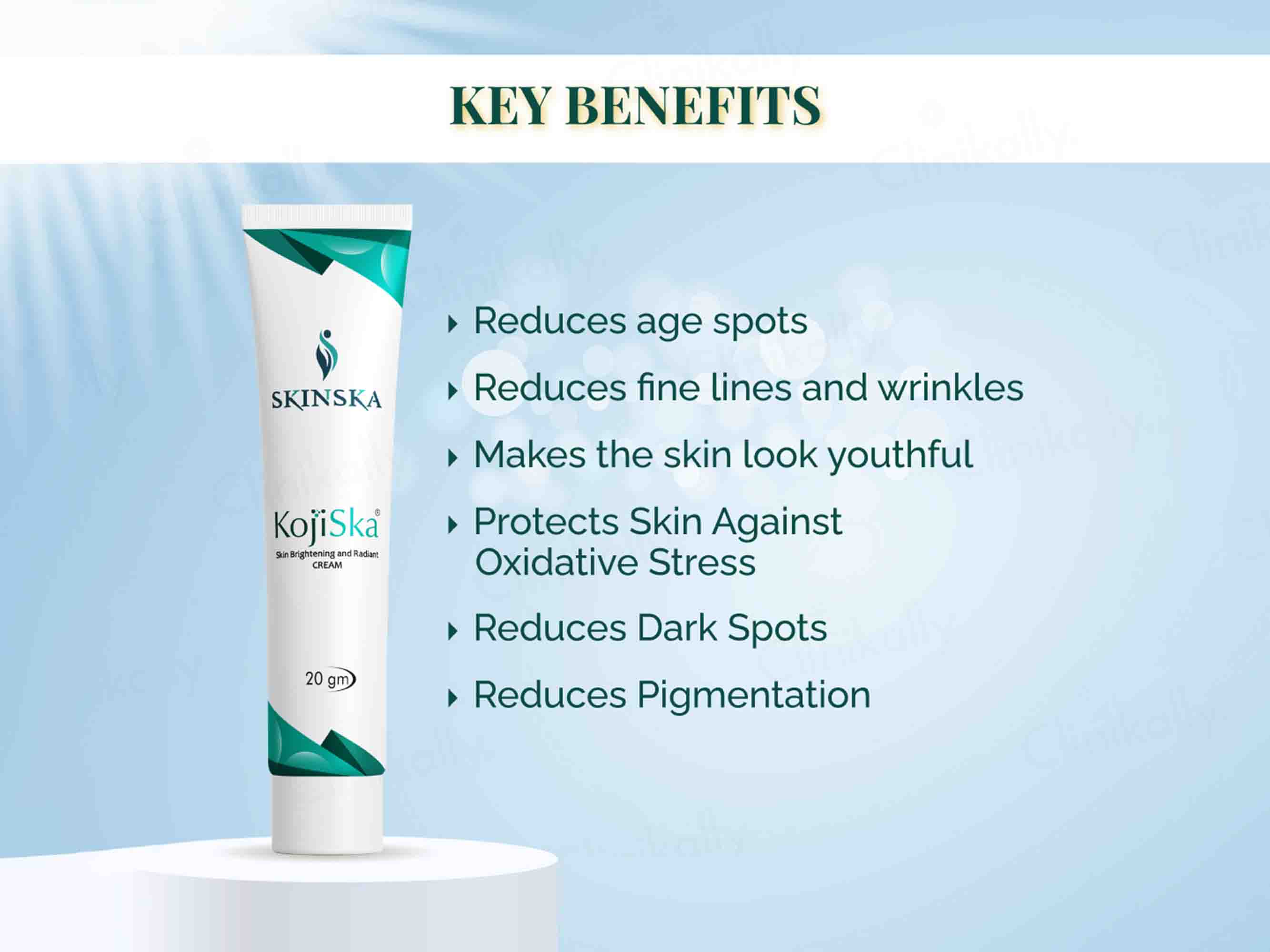 Kojiska Skin Brightening and Radiant Cream - Clinikally