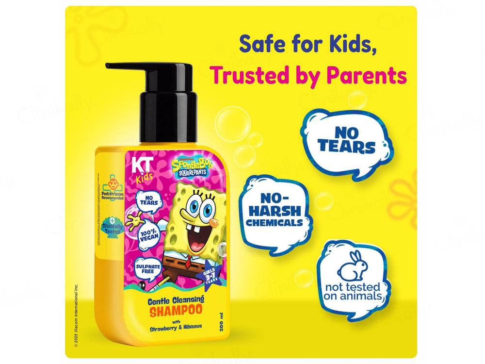 KT Kids Gentle Cleansing Shampoo For Girls (3 to 7 Years)