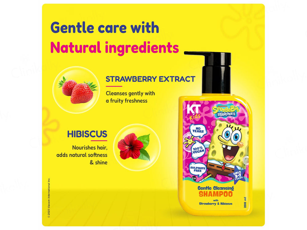 KT Kids Gentle Cleansing Shampoo For Girls (3 to 7 Years)