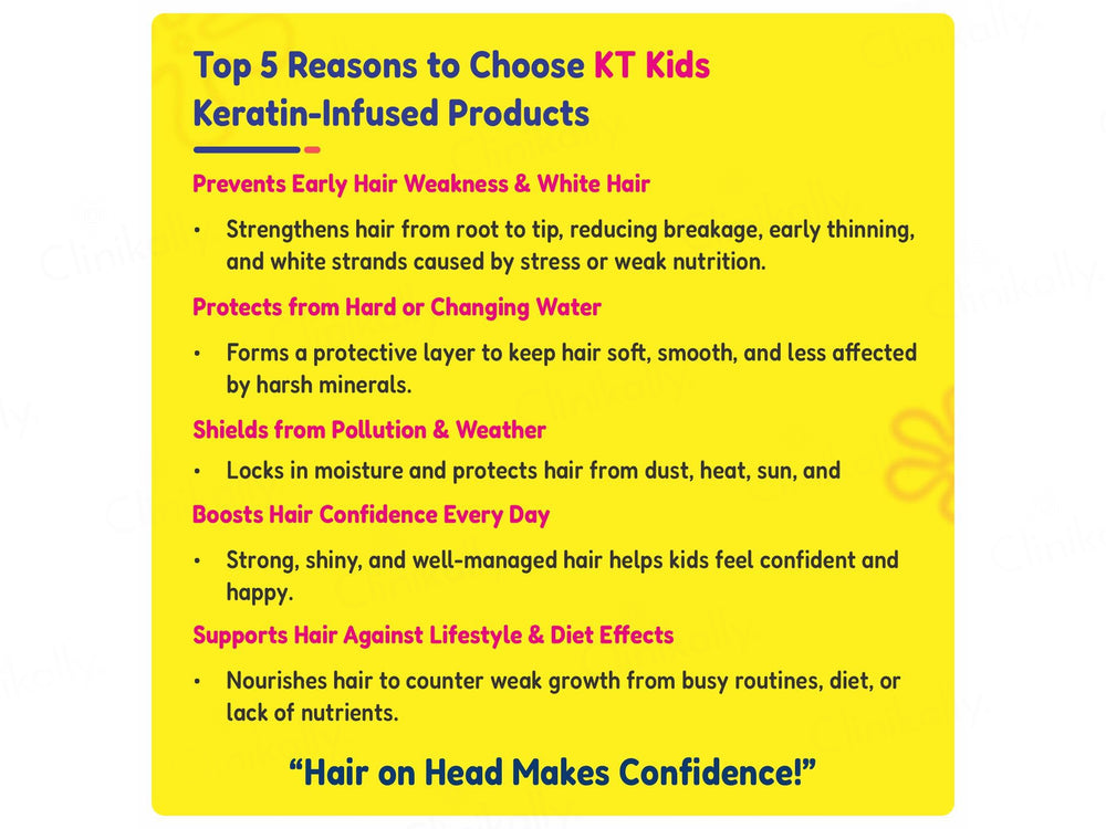 KT Kids Healthy Hair Shampoo For Girls (8 to 12 Years)