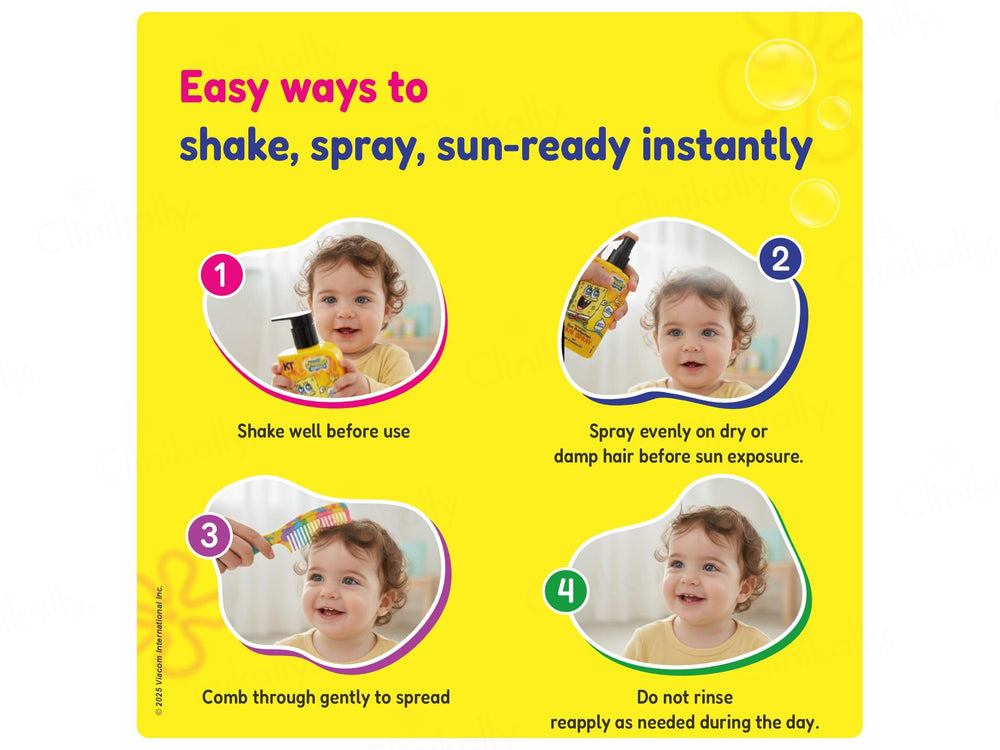 KT Kids Moisturising Sun Protection Hair Spray