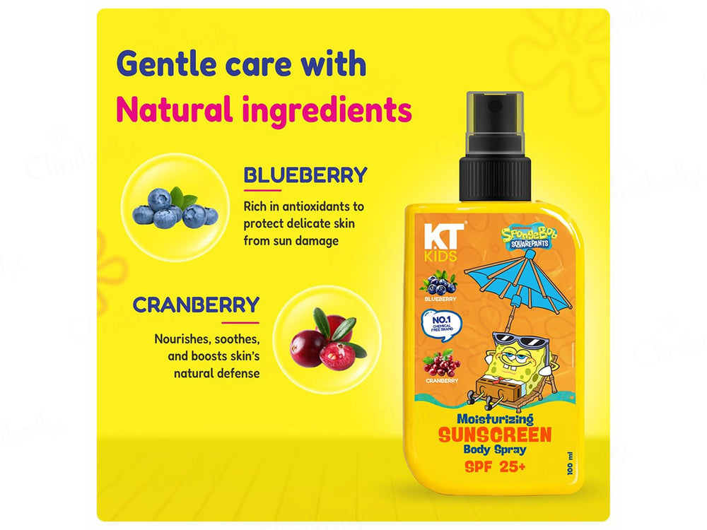 KT Kids Moisturizing Sunscreen Body Spray SPF 25+