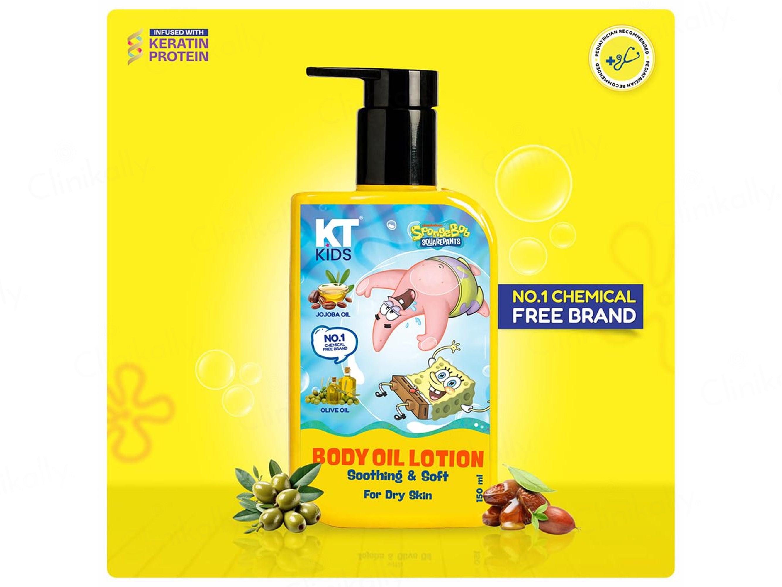 KT Kids Soothing & Soft Body Oil Lotion
