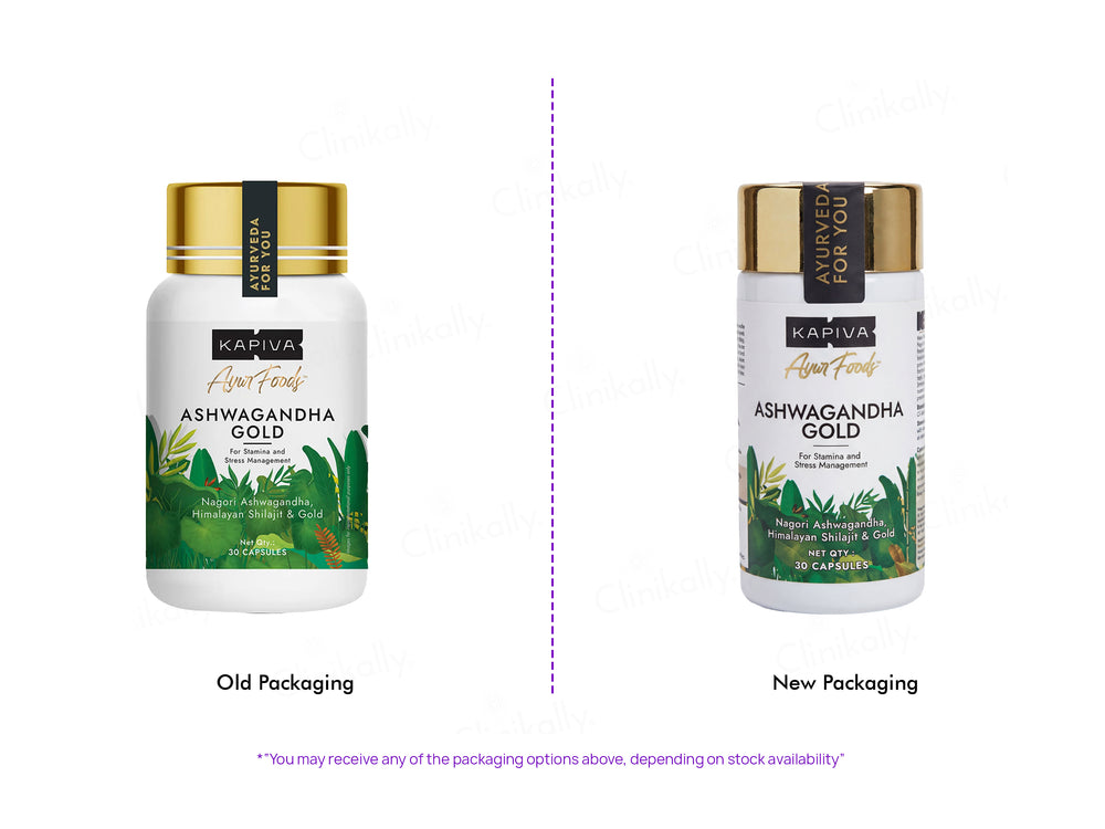 Kapiva Ashwagandha Gold Capsule For Stamina & Stress Management