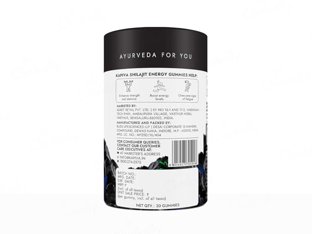 Kapiva Shilajit Energy Gummies - Ginger Honey