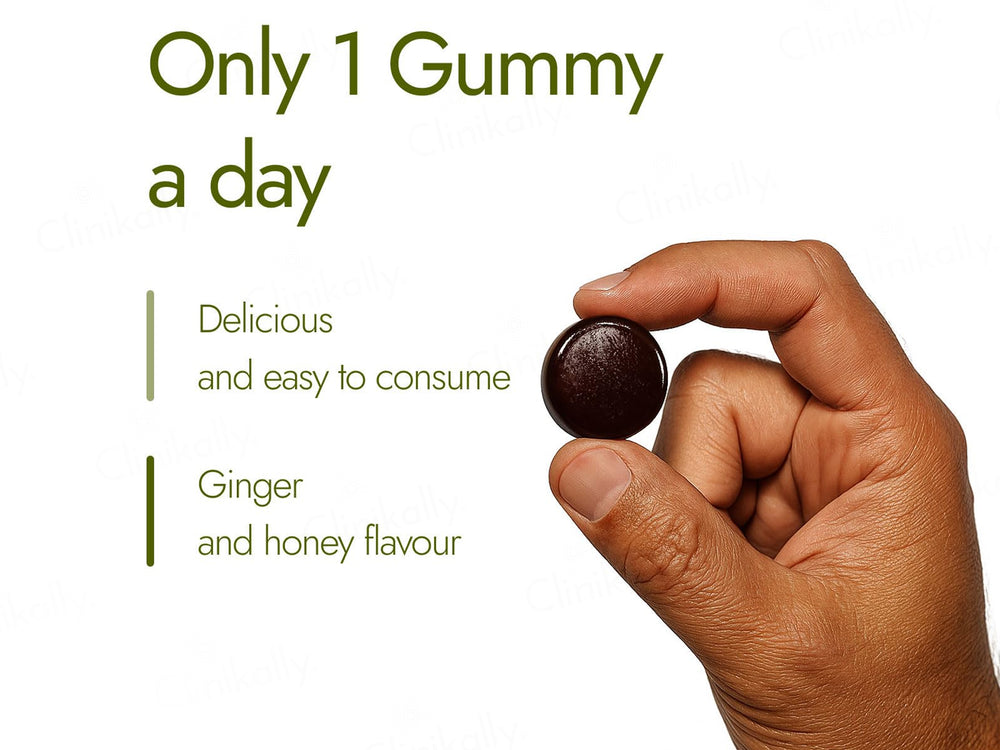 Kapiva Shilajit Energy Gummies - Ginger Honey