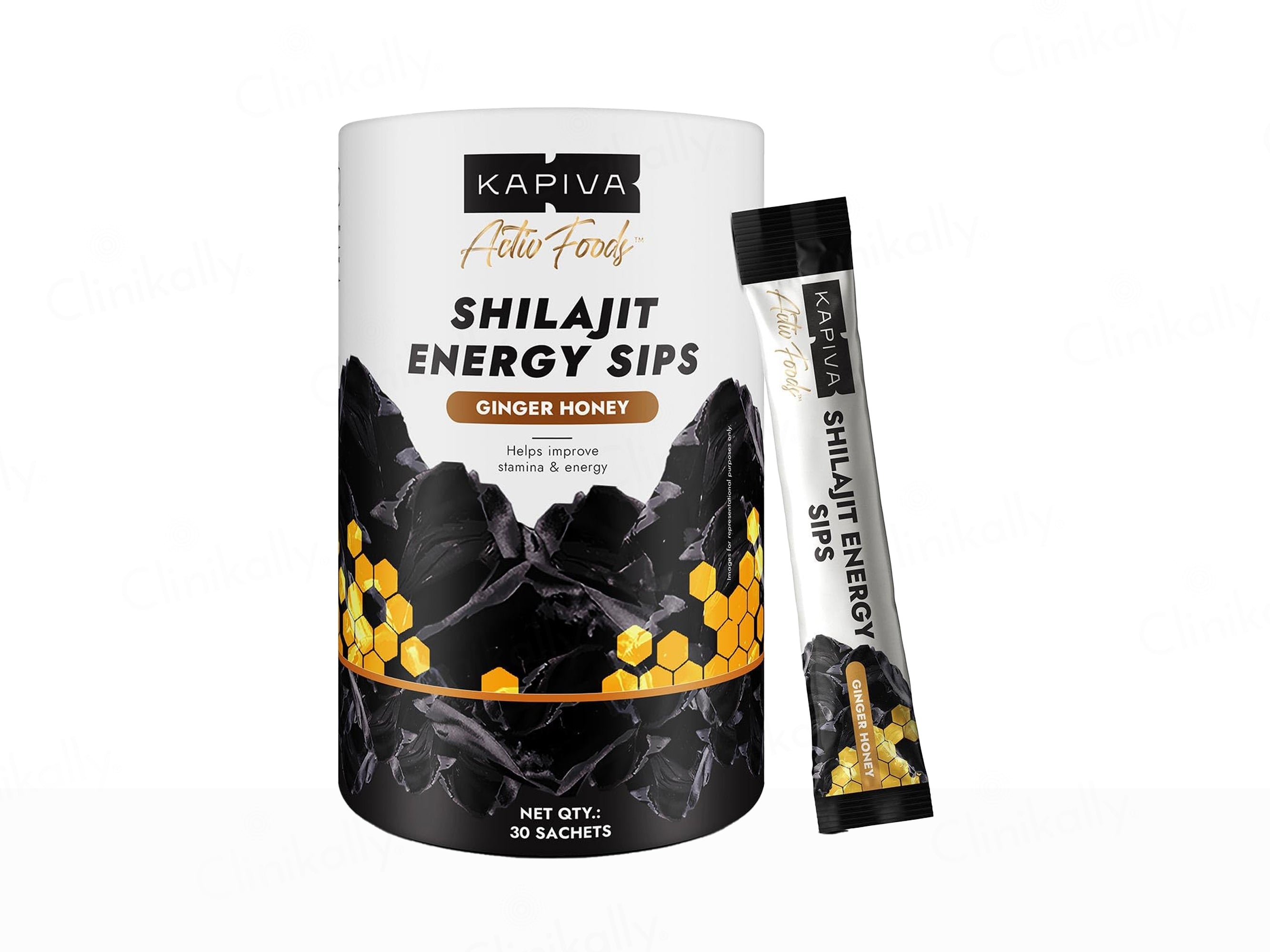 Kapiva Shilajit Energy Sips - Ginger Honey
