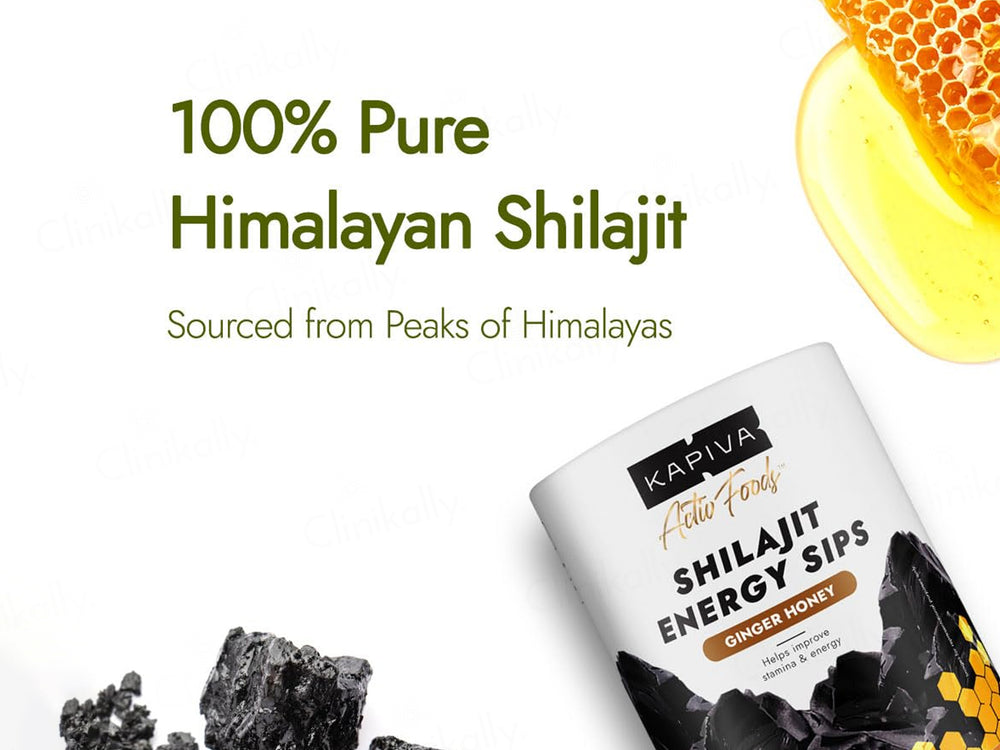 Kapiva Shilajit Energy Sips - Ginger Honey