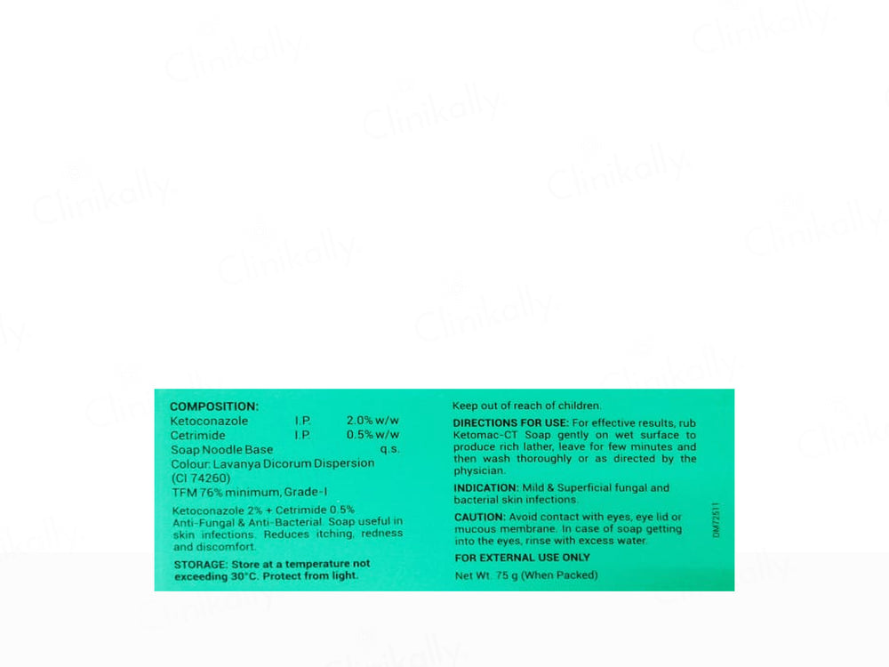 Ketomac-CT Anti-Fungal & Anti-Bacterial Medicated Soap