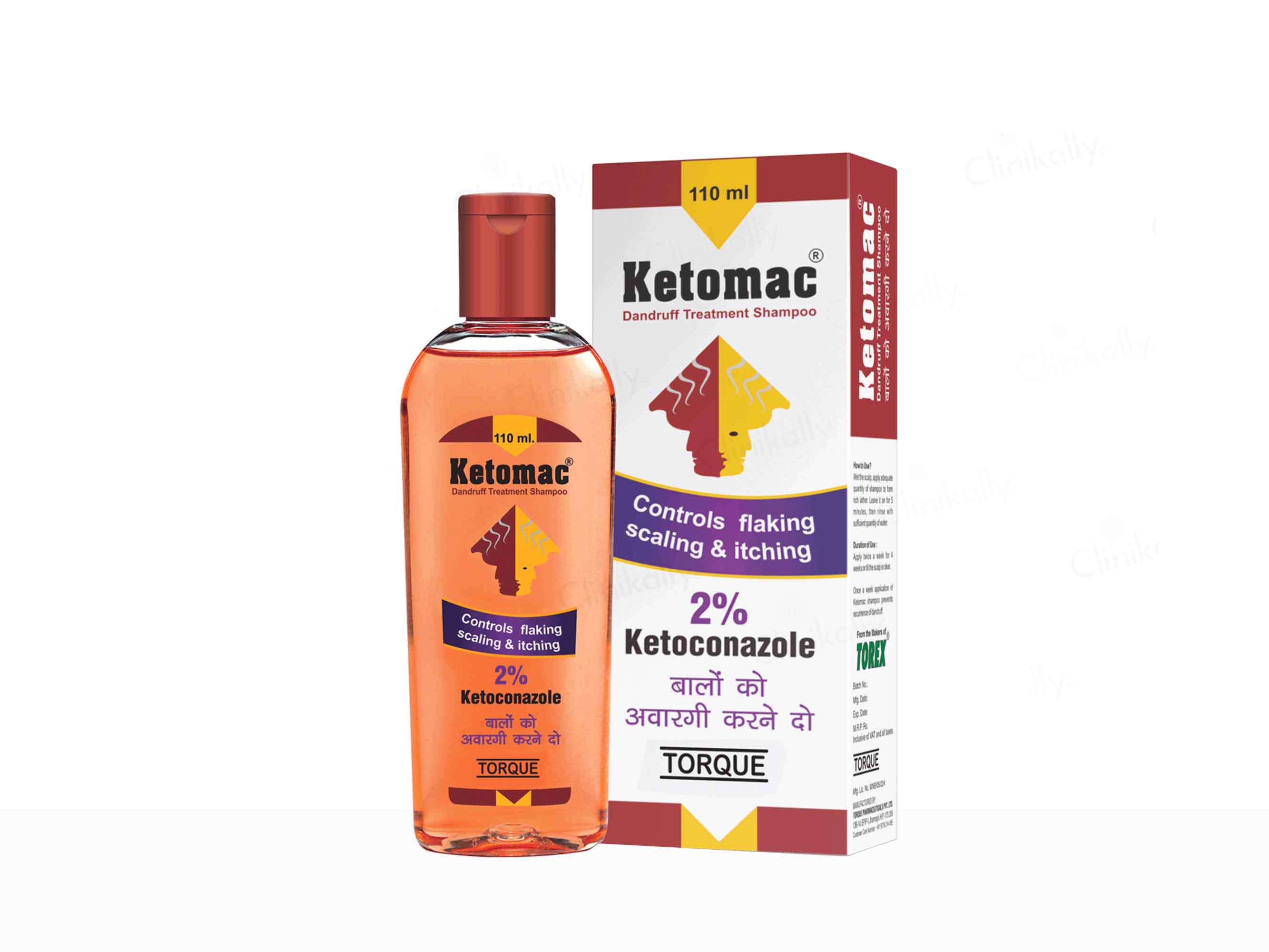 Ketomac Dandruff Treatment Shampoo - Clnikally