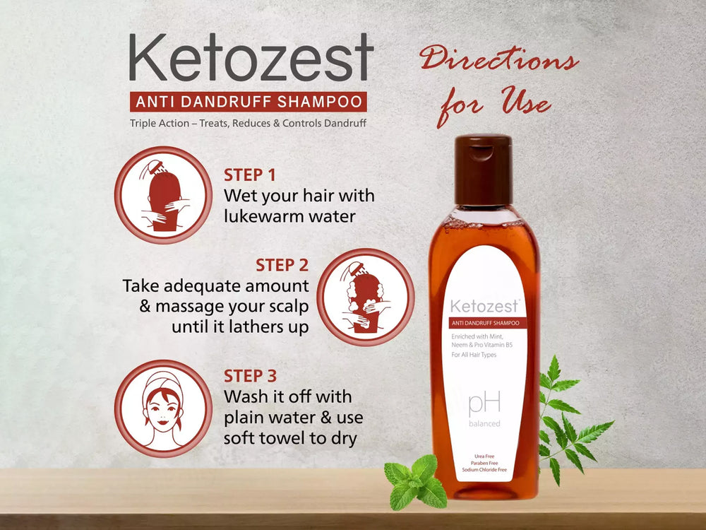 Ketozest pH Balanced Anti Dandruff Shampoo