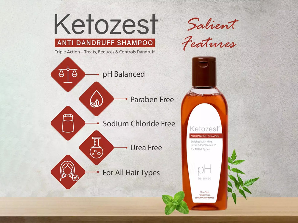 Ketozest pH Balanced Anti Dandruff Shampoo