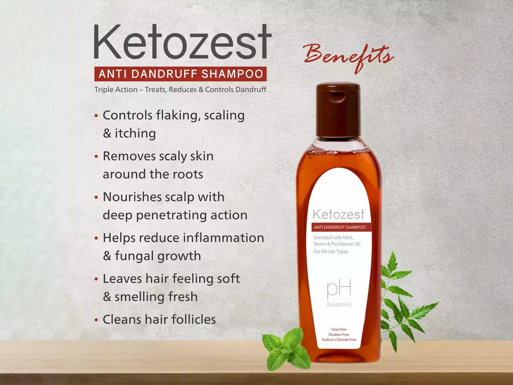 Ketozest pH Balanced Anti Dandruff Shampoo