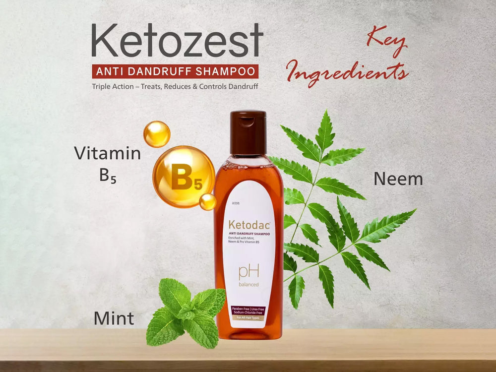 Ketozest pH Balanced Anti Dandruff Shampoo