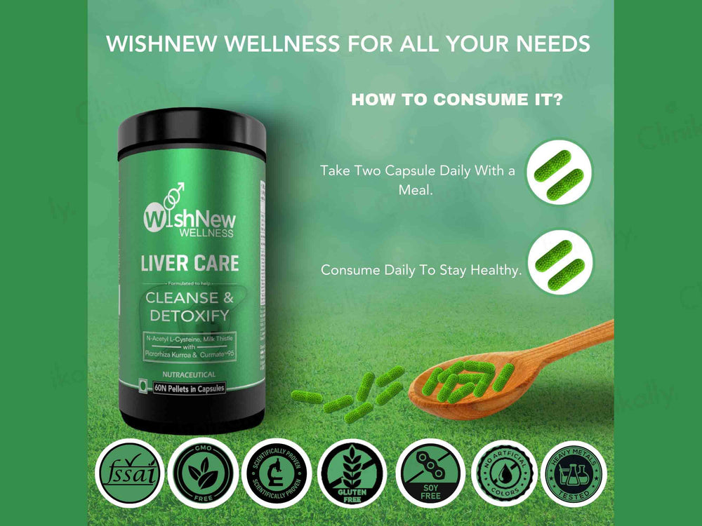 WishNew Wellness Liver Care Cleanse & Detoxify Capsule