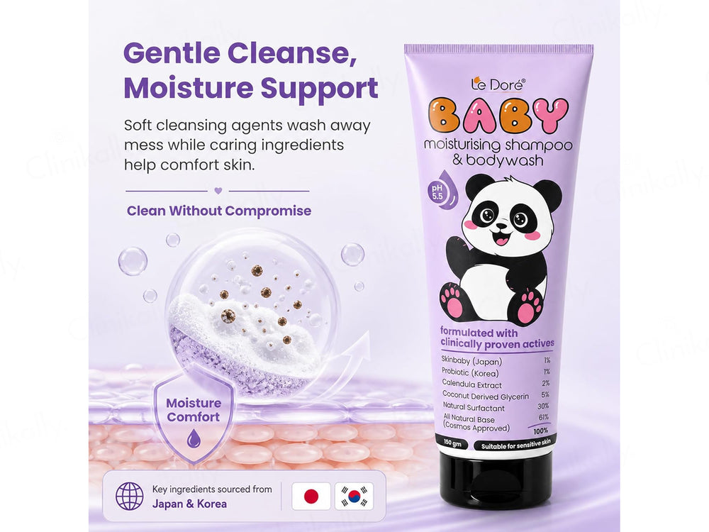 Le Dore Baby Moisturising Shampoo & Bodywash