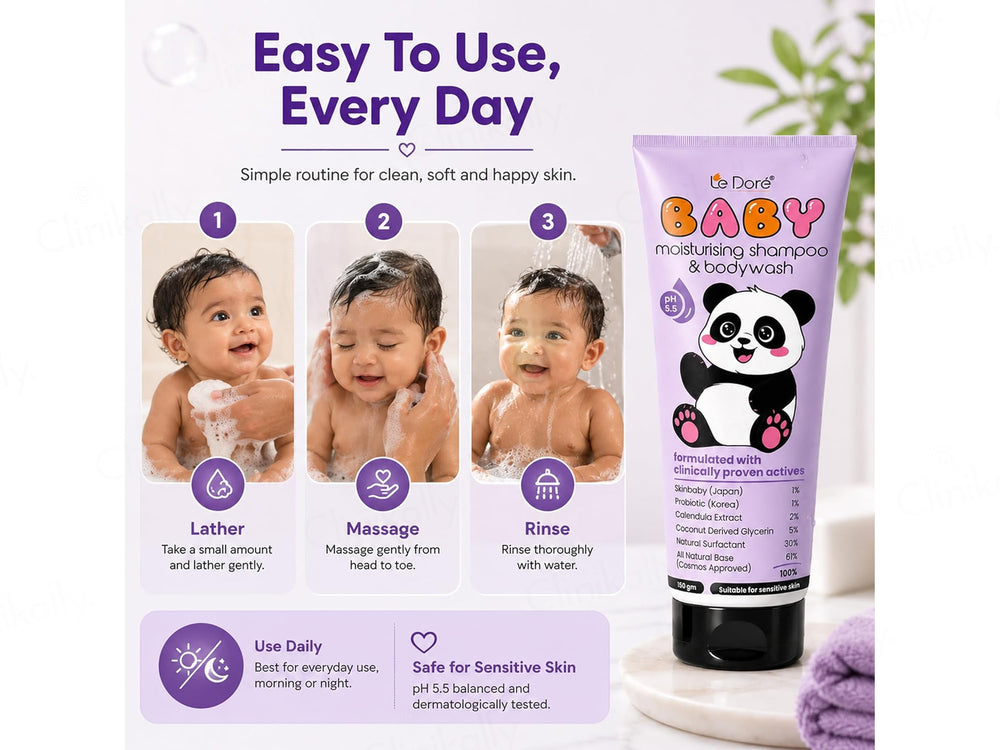 Le Dore Baby Moisturising Shampoo & Bodywash