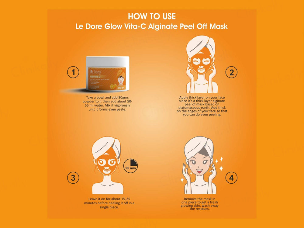 Le Dore Glow Vita-C Alginate Peel-Off Modeling Mask