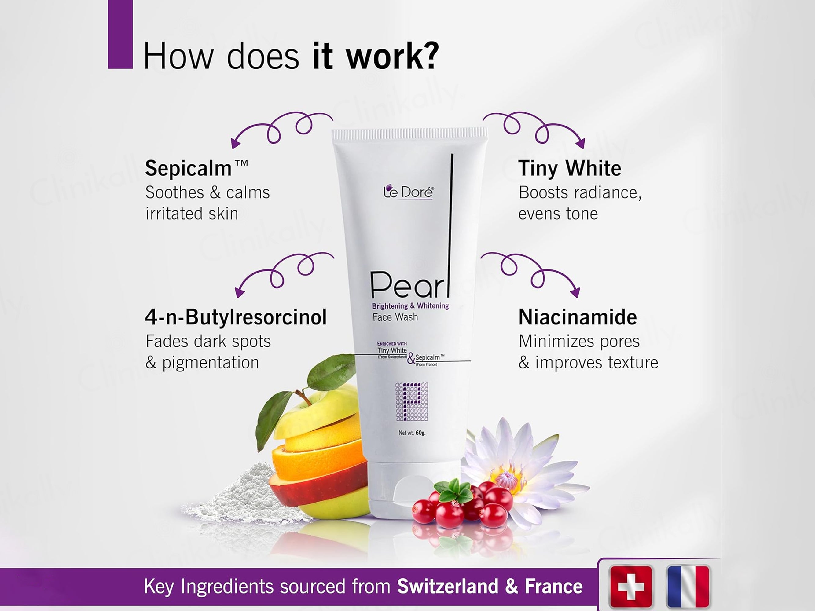 Le Dore Pearl Brightening & Whitening Face Wash