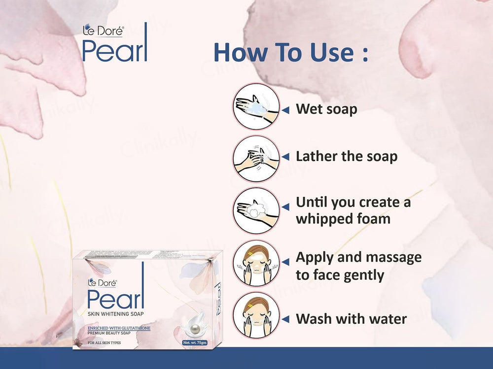 Le Dore Pearl Skin Whitening Premium Beauty Soap