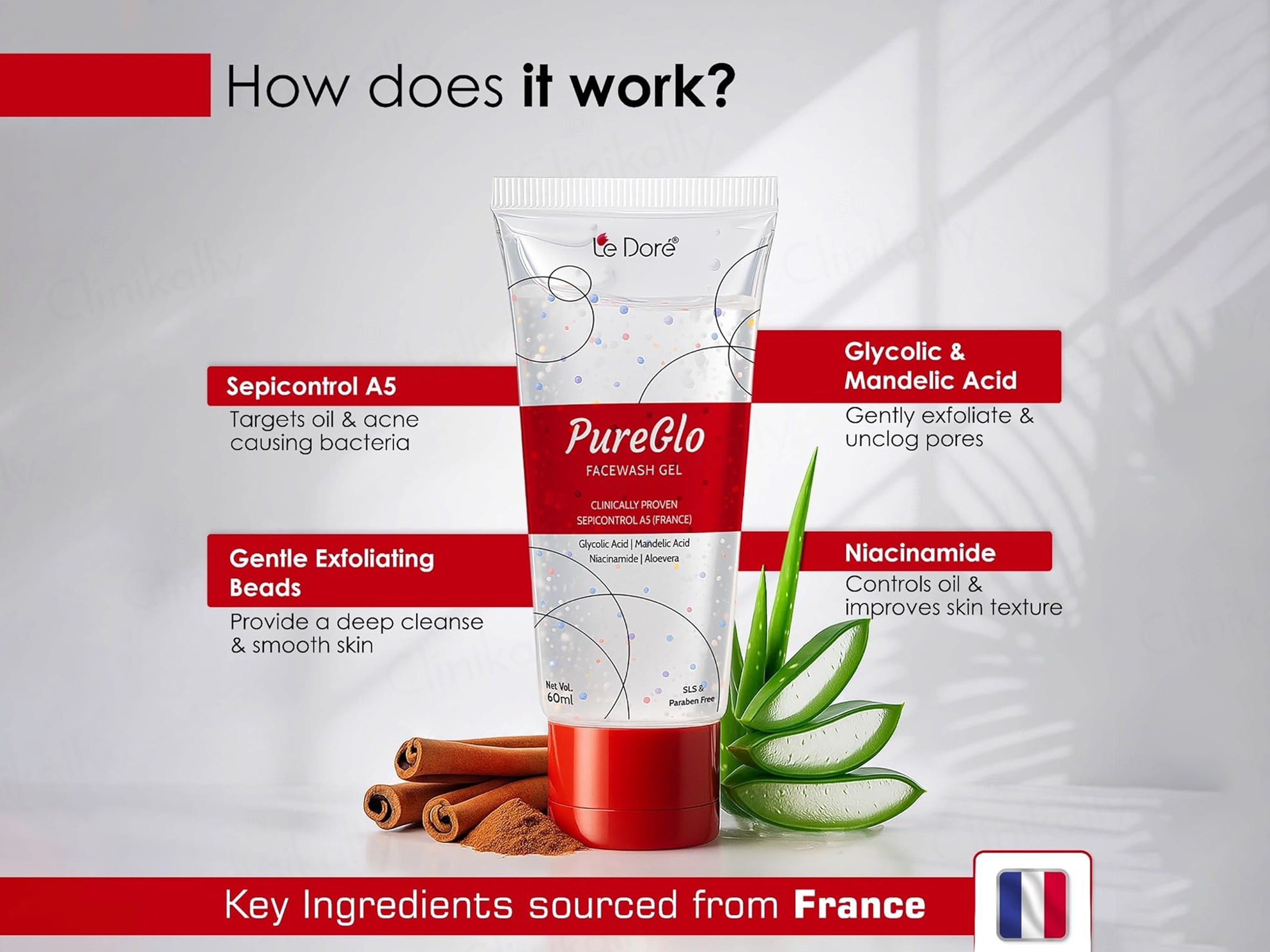 Le Dore Pureglo Facewash Gel