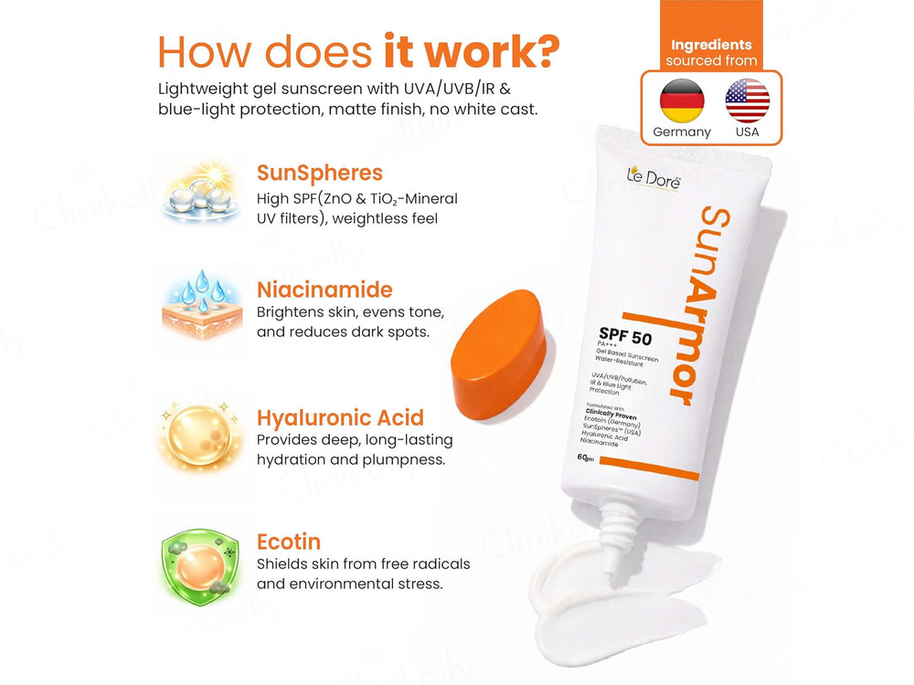 Le Dore Sunarmor Sunscreen Gel SPF 50 PA+++